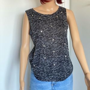 Wet seal Tank with Skull Embellishments